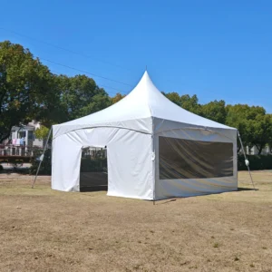20ft X 20ft (6m X 6m) PVC Fabric Waterproof Outdoor Wedding & Party Tent Cross Cable High Peak Frame for Events