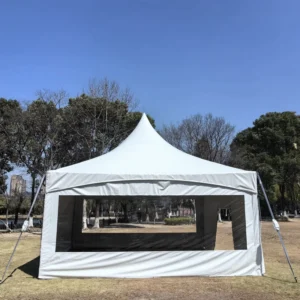 20ft X 20ft (6m X 6m) PVC Fabric Waterproof Outdoor Wedding & Party Tent Cross Cable High Peak Frame for Events