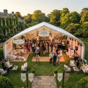 20m-Wide Aluminum Party Tent for Wedding Ceremonies, Birthday Parties, and Outdoor Celebrations