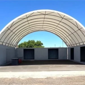 20×20 40×40 Shipping Container Roof Building Metal Frame Waterproof Industrial Storage Tent Container Dome Canopy Shelter