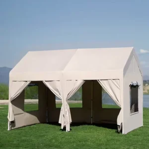 20×20 FT Heavy Duty Modern Outdoor Alloy Steel Pergola Screen 2 Storage Bags Removable Sidewalls Backyard Parties Camping Garden