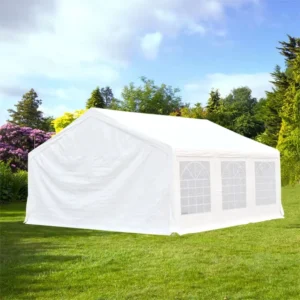 20×20 Heavy Duty Outdoor Party Tents with Sidewalls Polyester Fabric Four-Season Waterproof UV-Resistant
