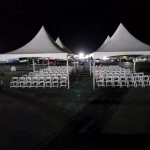 20x20ft Aluminum High-Peak Canopy Tension Tent for 50 People Party Event