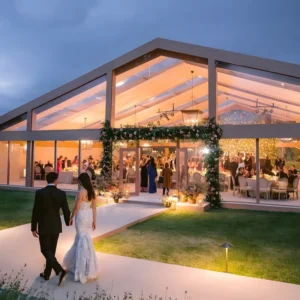 20×30 Waterproof Transparent Clear PVC Wedding Marquee Tent for 100, 150, or 250 People