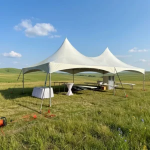 20×40 FT Aluminum Frame Outdoor Tent NFPA701 Flame Retardant PVC All Season Garden Trade Show Large Tent