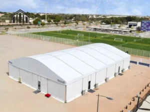 20x50m Large Outdoor White PVC Wedding Event Marquee Tent with Custom Curved Structure