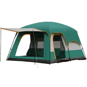 210D Oxford Two Rooms One Hall Large Camping Tent Waterproof Family House Tent for 8 12 Person