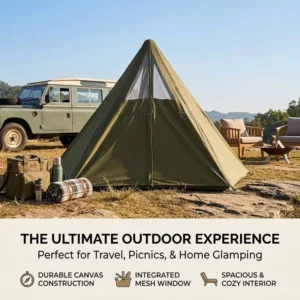 225x173x160cm Summer Solo Camping Tent with Storage Pocket Hiking Shelter Lightweight & UV Protection on the WAY OTW T010