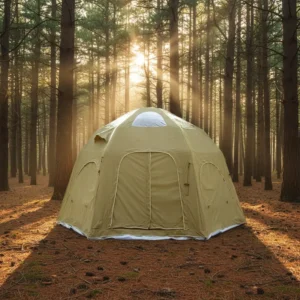 25 Square Waterproof Inflatable Camping Tent Four Season Outdoor Overnight Sleeping Large Space Privacy Shelter Elevated Design