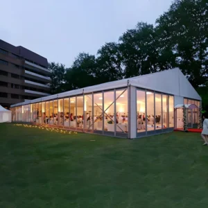 25X10X4m Aluminum Alloy Single Layer PVC Tent Windproof and Snow Resistant for Parties, Weddings, Catering