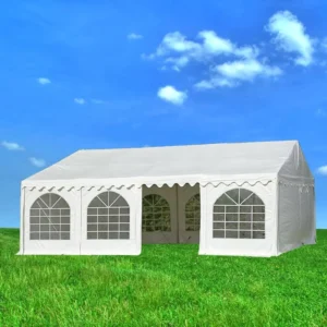 26 ft x 20 ft Large Outdoor Carport Canopy, Heavy-Duty Party and Wedding Tent, PVC Cover, Waterproof Windproof UV Resistant, 4-Season