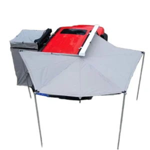 270 Degree Awning Tent With Side Room Aluminum Frame Quick Setup Camping Awning For SUV 4WD Overlanding RTT Annex