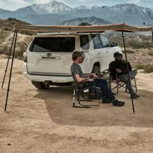 270 Degree Fan Shaped Car Side Awning Waterproof UV50+ Freestanding Foxwing Shelter for SUV 4×4 Offroad Camping Overland