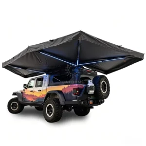 270 Degree Summer Tent Car Awning 2M Aluminum Pole Freestanding Waterproof 600D Oxford Single Layer for Overlanding Adventure