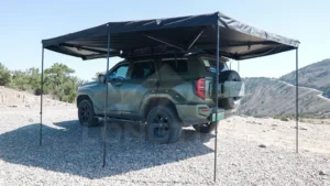 270 Degree XL Awning Dual Pole Full Perimeter LED Waterproof Independent Legs Vehicle Camping Car Shade
