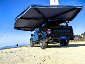 270 Degree XL Dual-Pole Half LED Awning Outdoor Camping Gear For SUV Vehicle Side Shelter 4WD Overlanding Travel