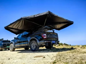 270 Degree XL Dual-Pole Half LED Awning Outdoor Vehicle Side Awning For SUV Camping Overlanding 4WD Travel Shelter