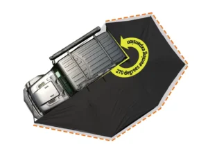 270° Freestanding Car Side Awning Waterproof UV Resistant Canopy for Overlanding Off Road Camping Use