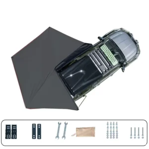 270 degree Aluminum Alloy Waterproof Car Side Canopy Tent for SUV Outdoor Quick Opening Summer Use