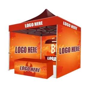 2×2 Folding Pop Up Waterproof Eco Friendly Double Layer Easily Assembled Outdoor Trade Show Tent Aluminum Frame 3×3 Size Event