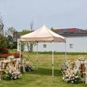 2x2m Folding Pop-Up Canopy Tent with Custom Printed Design for Outdoor Markets and Trade Shows