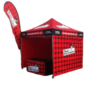 2x2m Trade Show Tent Folding Collapsible Custom Print Event Awning Pop-Up Tent for Display, Parties, and Weddings