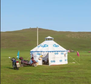 3-15 Meter Diameter Waterproof Mongolian Yurt Cover and Frame Round Outdoor Tent for Fish Ponds