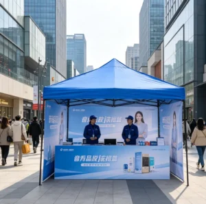 3*3m Custom Logo Pop Up Canopy Tent Waterproof Folding Market Vendor Tent for Outdoor Promotion Events