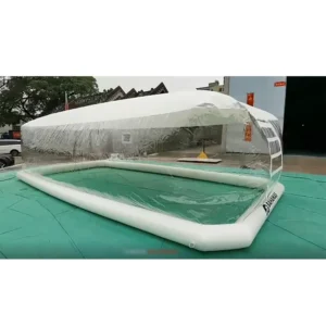 3 4 5 Meter Outdoor Rental Camping Clear Transparent Inflatable Crystal Bubble Dome Tent With Tunnel