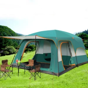 3-4 Person & 5-8 Person Family Camping Tents Spacious 2-Room Cabin and Large 10-Person Group Tent