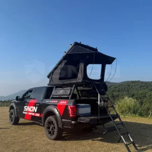 3-4 Person Aluminum Roof Top Tent Hard Shell Outdoor Camping RTT 4×4 Off-Road Car X-Hinge Rooftop Tent