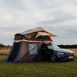 3-4 Person Canvas Soft Shell Outdoor Camping Car Rooftop Tent