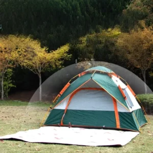 3-4 Person Four-Season Automatic Setup Lightweight 210D Oxford 1000-1500mm Waterproof Dome Tent One Bedroom Two Doors Two Windows