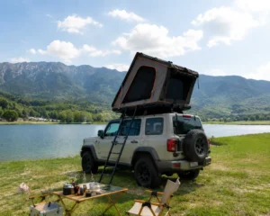 3-4 Person Hard Shell Roof Top Tent with Quick Opening for Outdoor Camping SUV 4×4 Car Travel Rooftop Tent