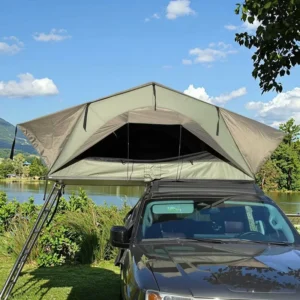 3 4 Person Outdoor Camping Soft Top Aluminum Car Roof Tent Windproof and Waterproof with Ladder Accessory