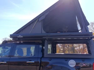 3-4 Person Oxford Four-season Camping 4×4 Land Rooftop Tent Side Opening ABS Hard Shell Truck Top Roof Rack Tent