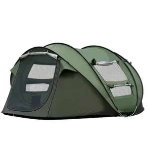 3 4 Person Single Layer Automatic Pop up Dome Camping Tent Oxford Waterproof Three Season Outdoor OEM