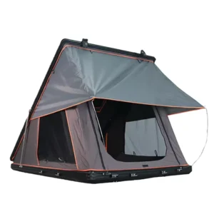3-4 Person Waterproof Automatic Aluminum Roof Tent Portable Clamshell Design With Black Gray Hard Shell Camping Car Rooftop Use