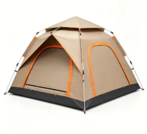 3-5-Person Four-Season Waterproof Pop-Up Tent 210D Oxford Cloth Fiberglass Pole Automatic Opening