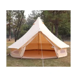 3-5m Bell Tent Glamping Luxury Cotton Canvas Safari Tent Outdoor Yurt House