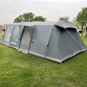 3 Bedrooms 2 Living Rooms Luxury Camping Tent 10 12 Person Large Space Family Air Camping Tent Waterproof Inflatable Tent