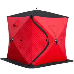 3-Layer Insulated Ball Tent for Glamping and Ice Fishing, 3-4 Person Warm Shelter
