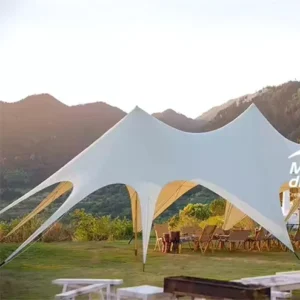 3 Peaks 2 Peaks Star Trade Show Tents for School Company & Camping Versatile Beach Tent for Events & Outdoor Adventures