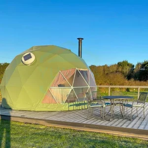 3 Person Green Color Dome Tent Igloo Glamping Geodesic Domes Round Tent