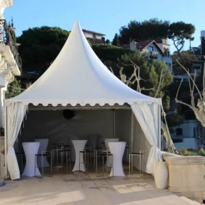 3 x 3, 4 x 4, 5 x 5 Aluminum Alloy Pagoda Gazebo Awning Tent with Waterproof PVC