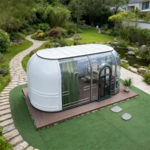 3.65M X 6.5M Modern Square Dome House PC Polycarbonate Greenhouse UV Protection DIY Installation 5+ Year Warranty Outdoor