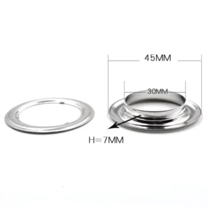 30 mm Inner Diameter Metal Eyelets Tent Rope Clothing & Accessories Buttons Rings Rivet Snaps Shed Cloth Vent Leather Rivets