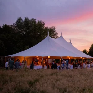 300 People Stretch Tarp Canopy Wedding Tent with Sidewalls Pole Marquee Galvanized Steel Pipe Frame for Event Applications