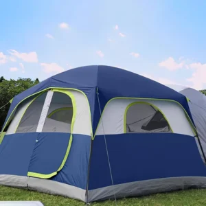 3000mm Waterproof Windproof Easy to Assemble Double Layer Four Season 5 6 Person Family Camping Tent for Outdoor Adventures