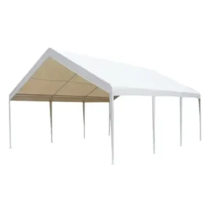 300D Oxford Fabric Steel Frame PVC Coated Waterproof Anti Rust Easily Assembled Garage Tent Carport Outdoor Beach